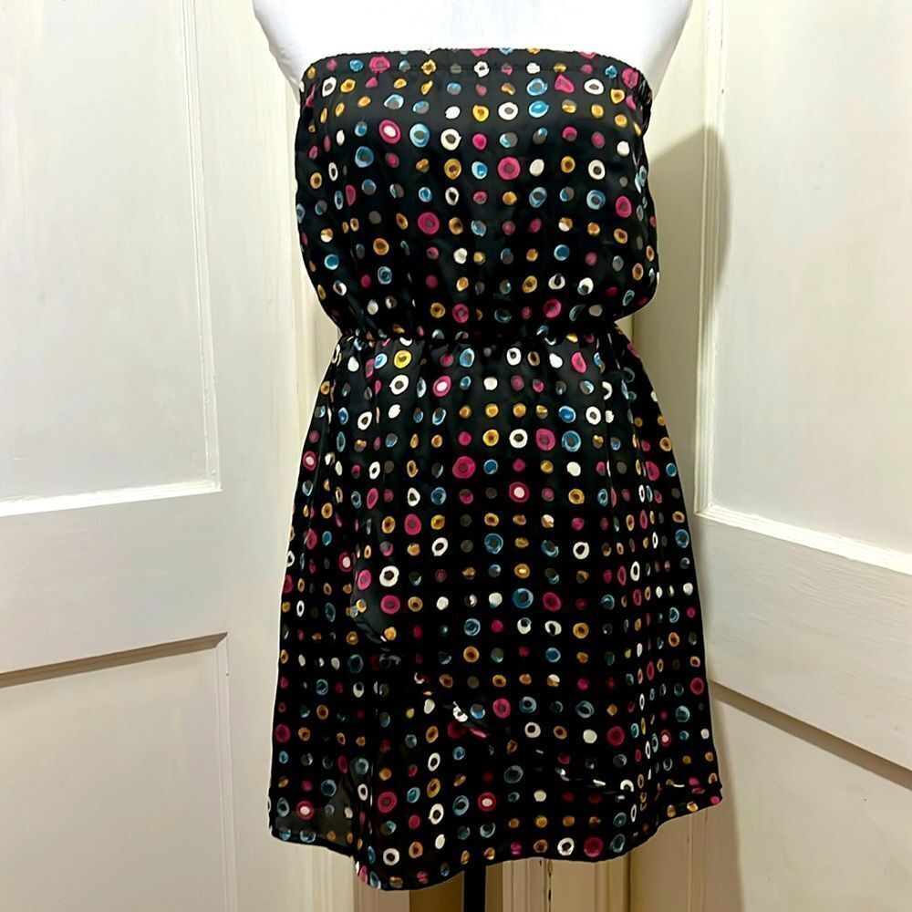 FINAL TOUCH Jewel Tone Strapless Sun Dress Women’s S - Spring 2024